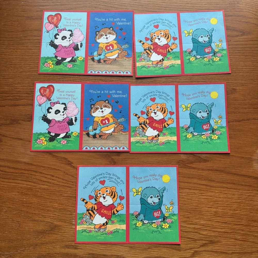 Vintage‎ 1982 Shirt Tales Fun Fold Valentines Ambassador Hallmark